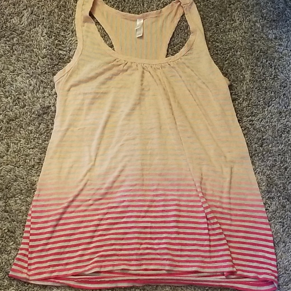 Xhilaration ombre tank top, women's size L